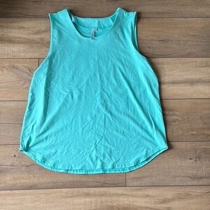 Lulu-B Sleeveless Turquoise Muscle Tee